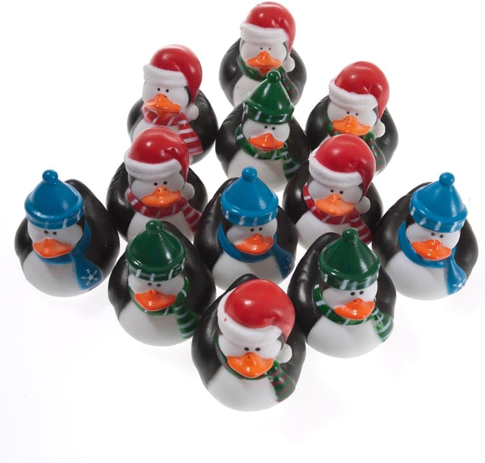 Holiday Penguin Rubber Ducks