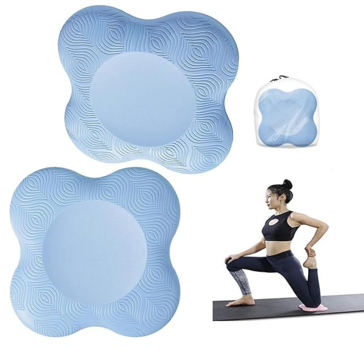 WEPTIX® 2PCS Yoga Knee Pad, Non-slip Yoga Mats for Women Kneeling Support for Yoga Comfortable & Lightweight Yoga Knee Pads Cushion for Knees, Hands, Wrists, and Elbows- (BLUE) (B0CGT6SSMW) Amazon Price History, Amazon Price Tracker