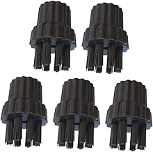 HONMEET 5Pcs Limpador A Vapor Comercial Mini Limpador A Vapor Limpador A Vapor Escovas De Limpeza Máquina De Limpeza Cabeça De Escova Lavadora A Vapor Cabeça De Escovas Dispositivo De