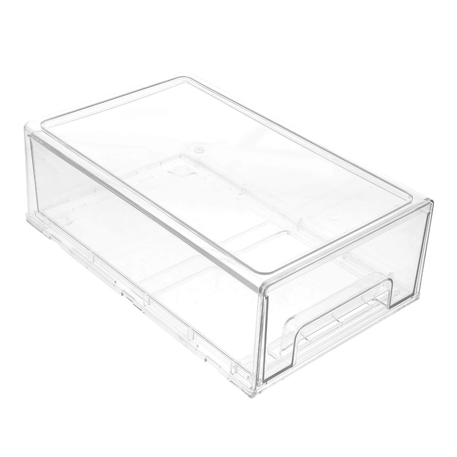 ULTECHNOVO Organizer Trasparente per Cassetti, Contenitore Porta Oggetti da Scrivania per Trucco e Cancelleria, Organizer Modulare Grande per Ufficio e Casa