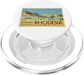 In The Sun - Rhodesian Travel Poster PopSockets PopGrip for MagSafe