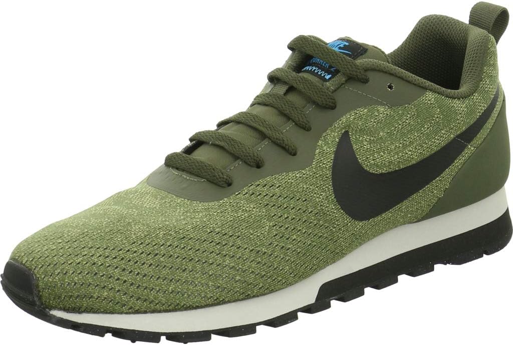 Nike Men Md Runner 2 Eng Mesh Khaki/Black-Blue Running Shoes-9 UK (44 EU) (10 US) (916774-301)