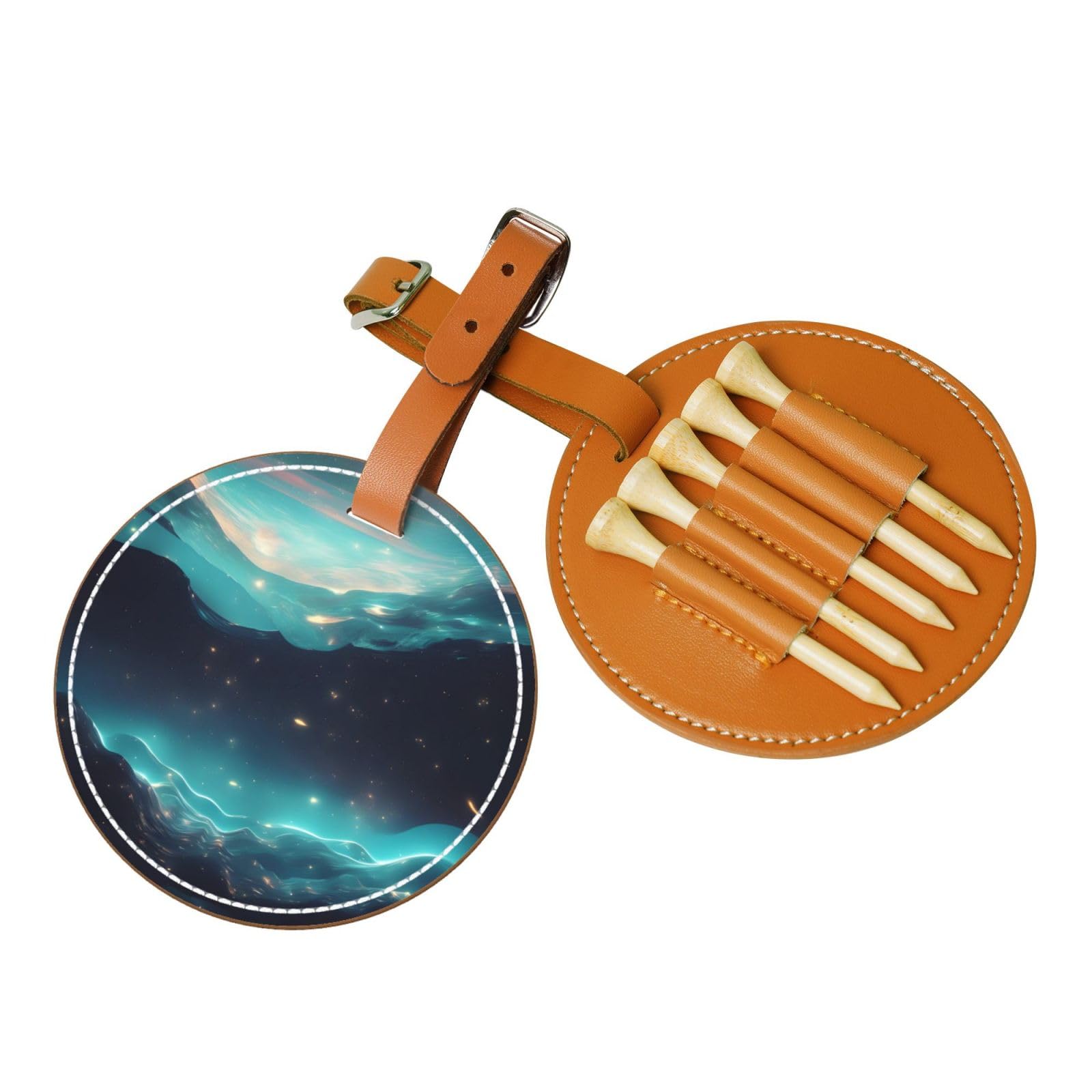 WXXWXD Science Fiction Stars Printed Golf Tee Storage Bag - Portable Storage, Easily Organize Tees