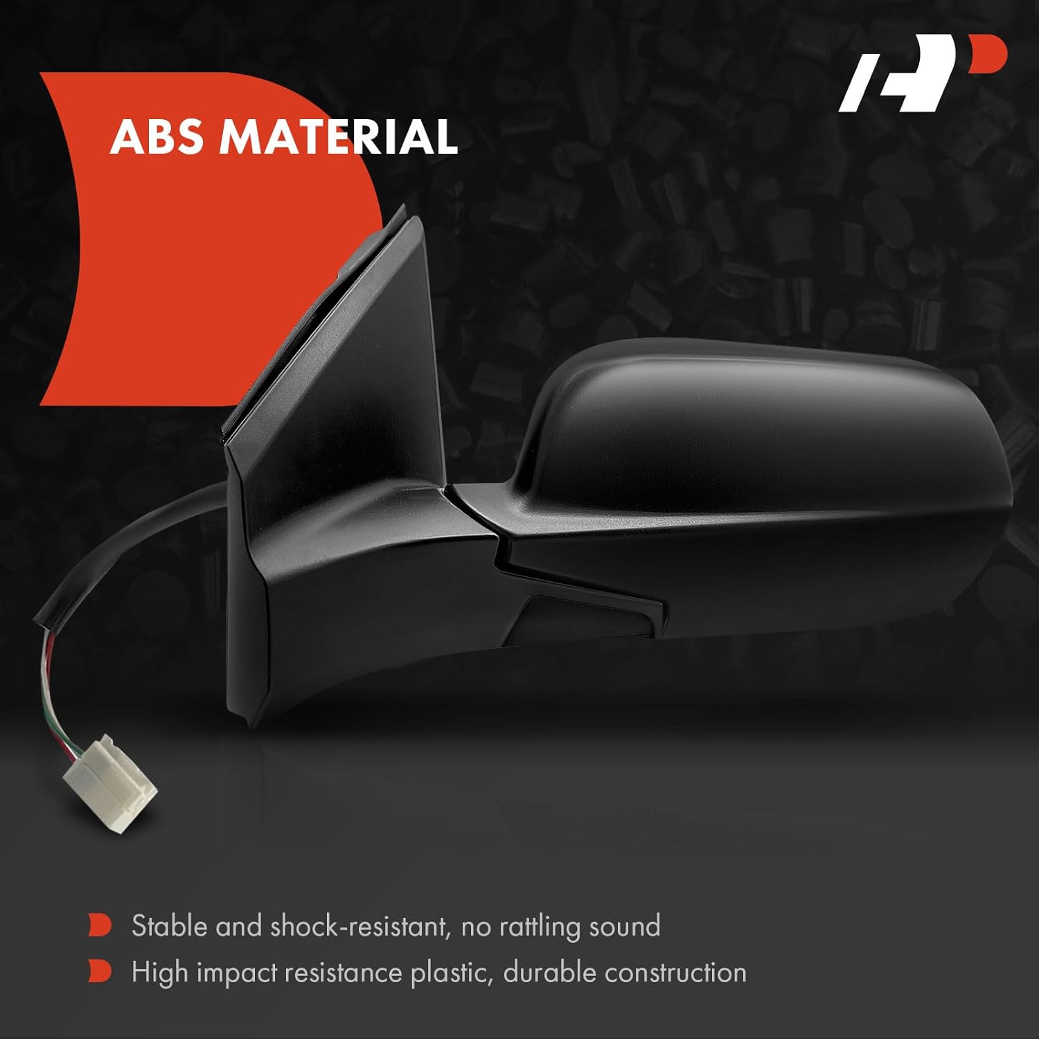 A-Premium Driver Side Power Door Mirror - Compatible with Honda CR-V 2012 2013 2014 2015 2016 - Non-Heated Manual Folding Black Outside Rear View Mirror - Replace# 76250-T0A-A01