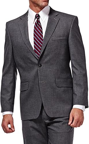 HAGGAR Traje de ajuste clásico elástico premium para hombre - Pantalones y chaquetas