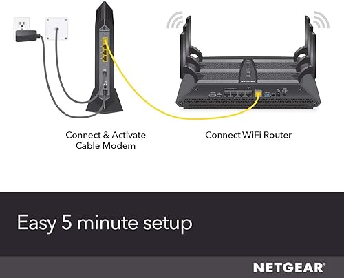 Vista 6 de NETGEAR Nighthawk Módem de Cable CM1200 - Compatible con Todos los Proveedores de Cable Incluyendo Xfinity by Comcast, Spectrum, Cox para Planes