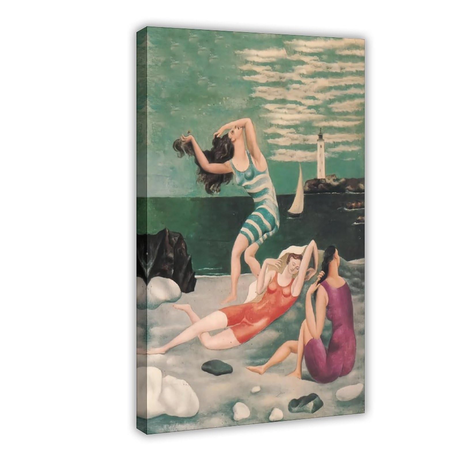 WCYB Bathers 1918 by Pablo Picasso Posters Prints Canvas Deco Paintings Wall Art Frame 20" L X 30" W