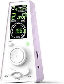 Electronic Digital Metronome for Musicians Piano Guitar Violin Instrument Vocal Counting Timer & Volume & Beat Speed Adjustable Universal