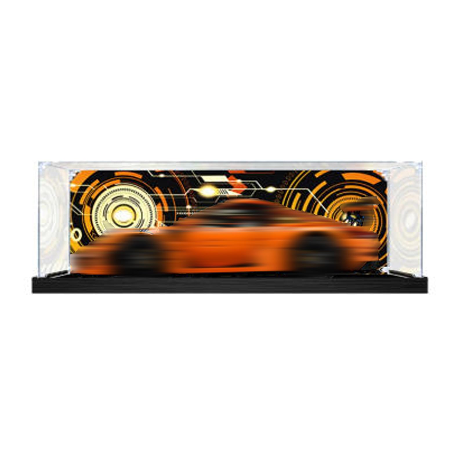 Acrylic Display Case Compatible with Lego 42056 Racing Car Model, Dustproof Transparent Storage Box, Compatible with Lego 42056 (Model Not Included) (Background)