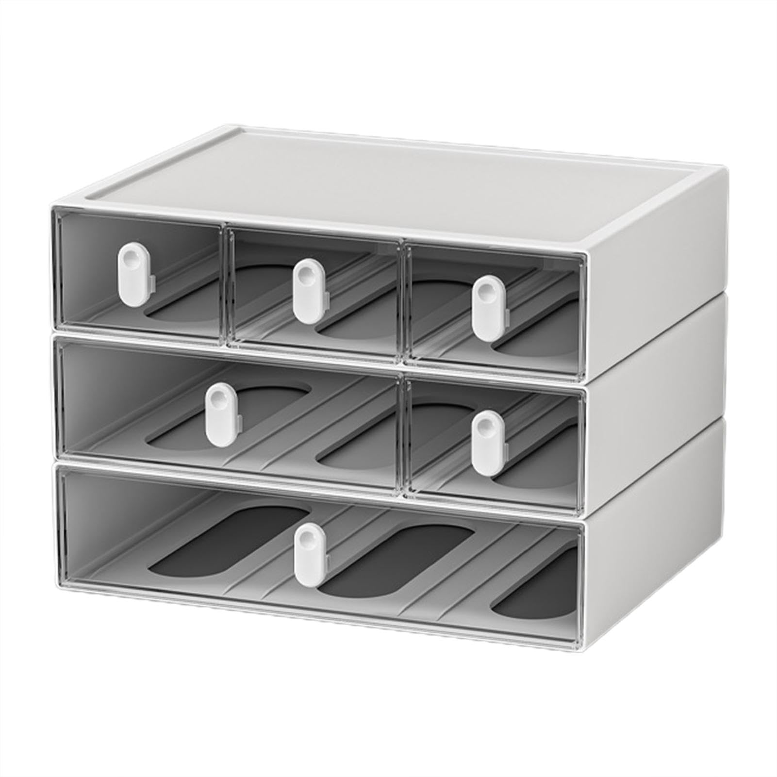 Tiroirs de rangement de bureau empilables pour optimiser l'espace vertical