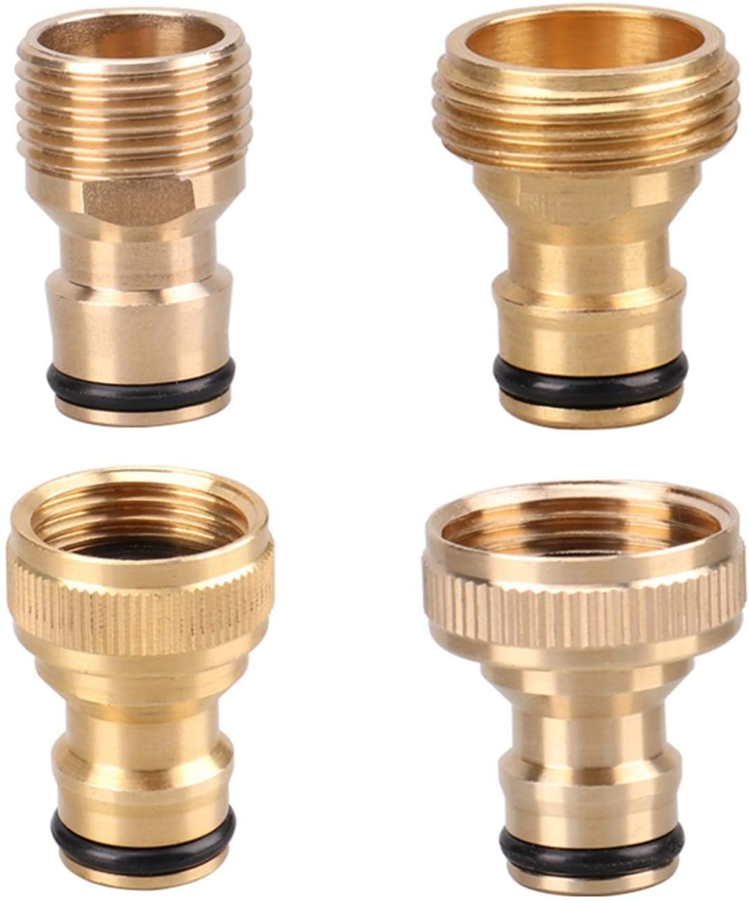 Raccord rapide 1/2 3/4 en laiton pour pistolet et arroseur de jardin de 16mm