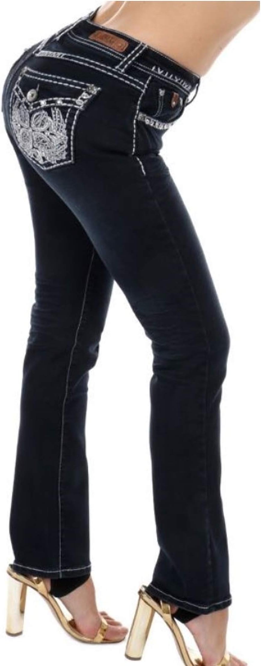 SEXY COUTURE Women's S448-PB Boot Cut Denim Jeans 3-15