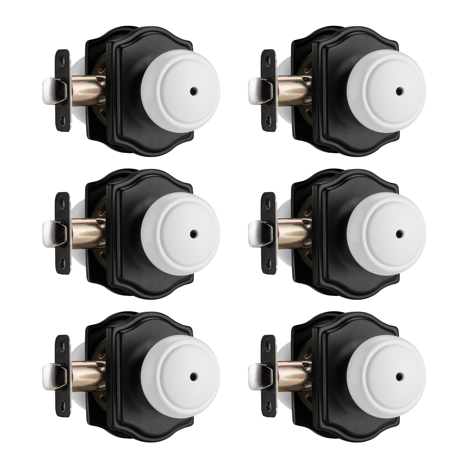 Gold Camelot Door Knobs - 6 Pack -9 Gold Camelot Door Knobs - 6 Pack -9
