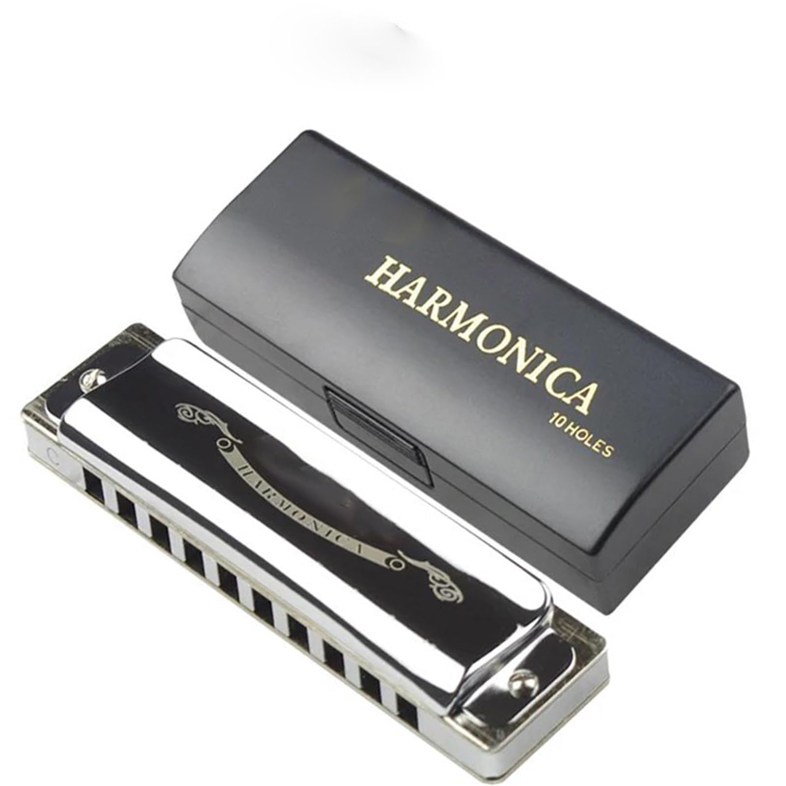 Strumenti Musicali A Fiato Per Arpa Blues Diatonica A 10 Fori Con Pettine In Rame Professionale Armonica per adulti