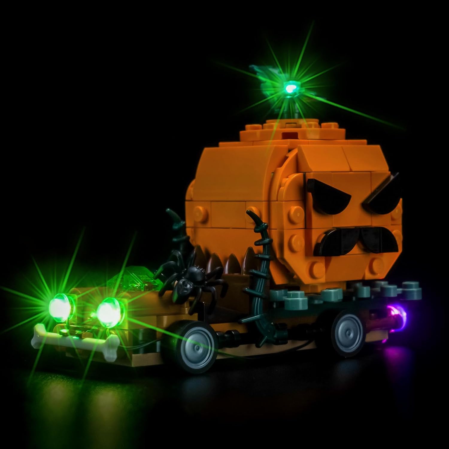 Upgraded Led Light Kit Compatible with Lego Jack O Lantern Pickup Truck Building Set, Lights Decoration Compatible with Lego 40822 (Model Not Included)