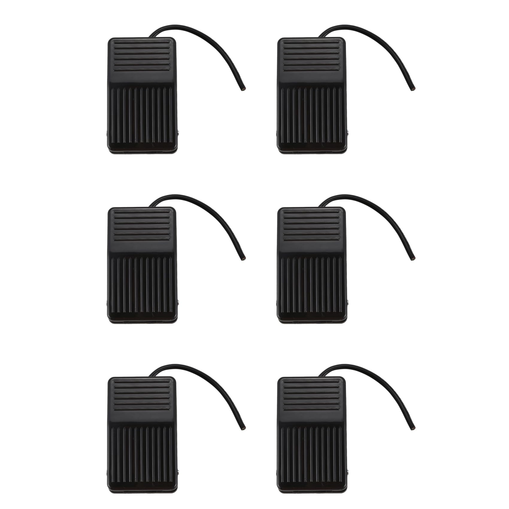 Jnchdghwa 6X 250V 10A SPDT Nonslip Plastic Momentary Electric Power Foot Pedal Switch