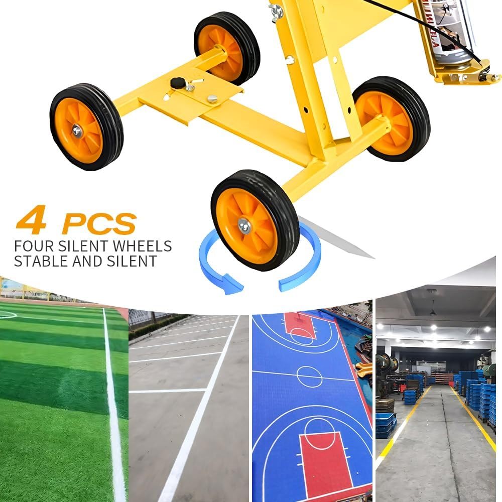 Spelatrice multifunzione per parcheggio, con bacchetta spray per linee rette, cerchi e archi, ideale per applicazioni IOT