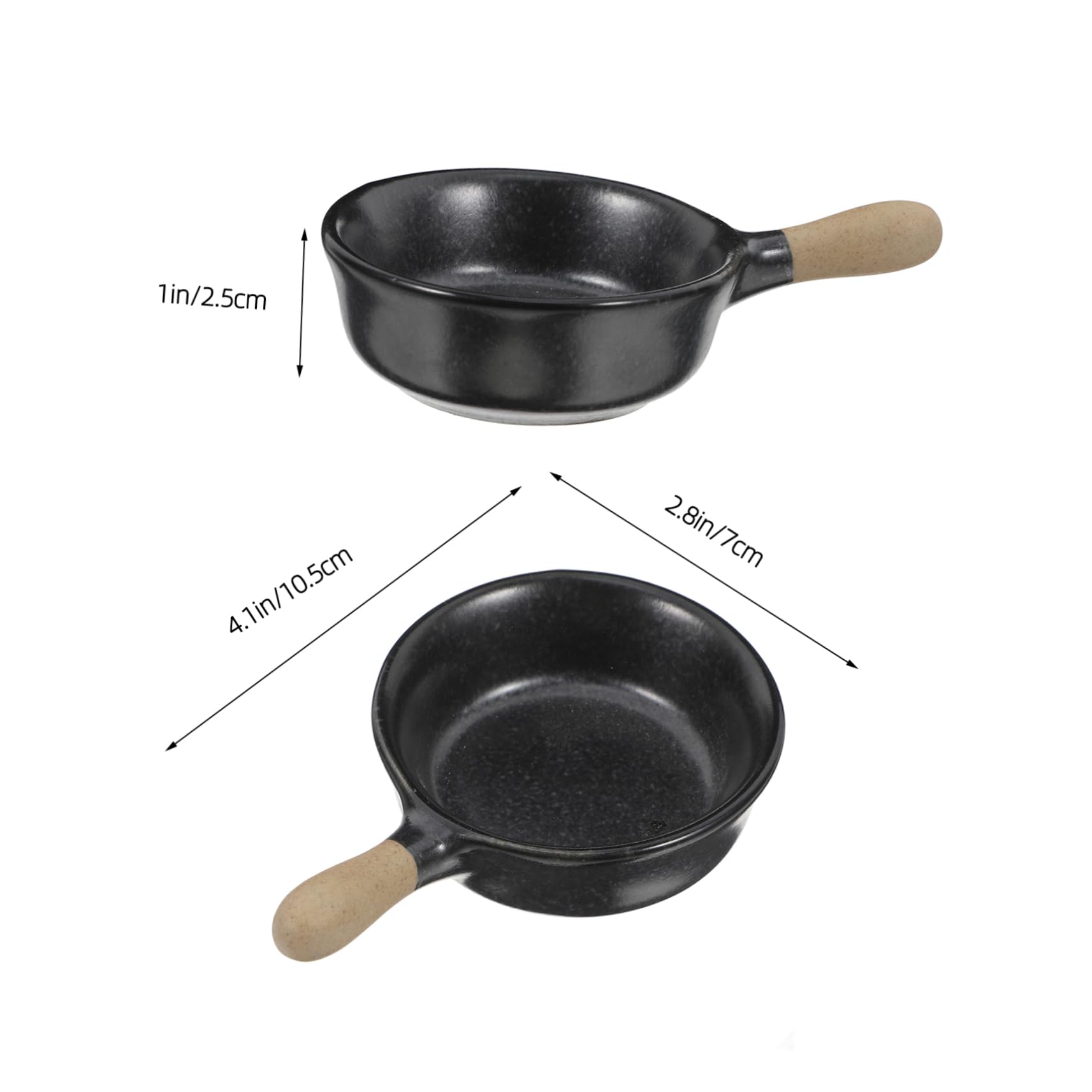 Cabilock Traditional Japanese Ceramic Sauce Plate Sushi Bowl Porcelain Dip Dish for Dipping Sauces Side Dishes