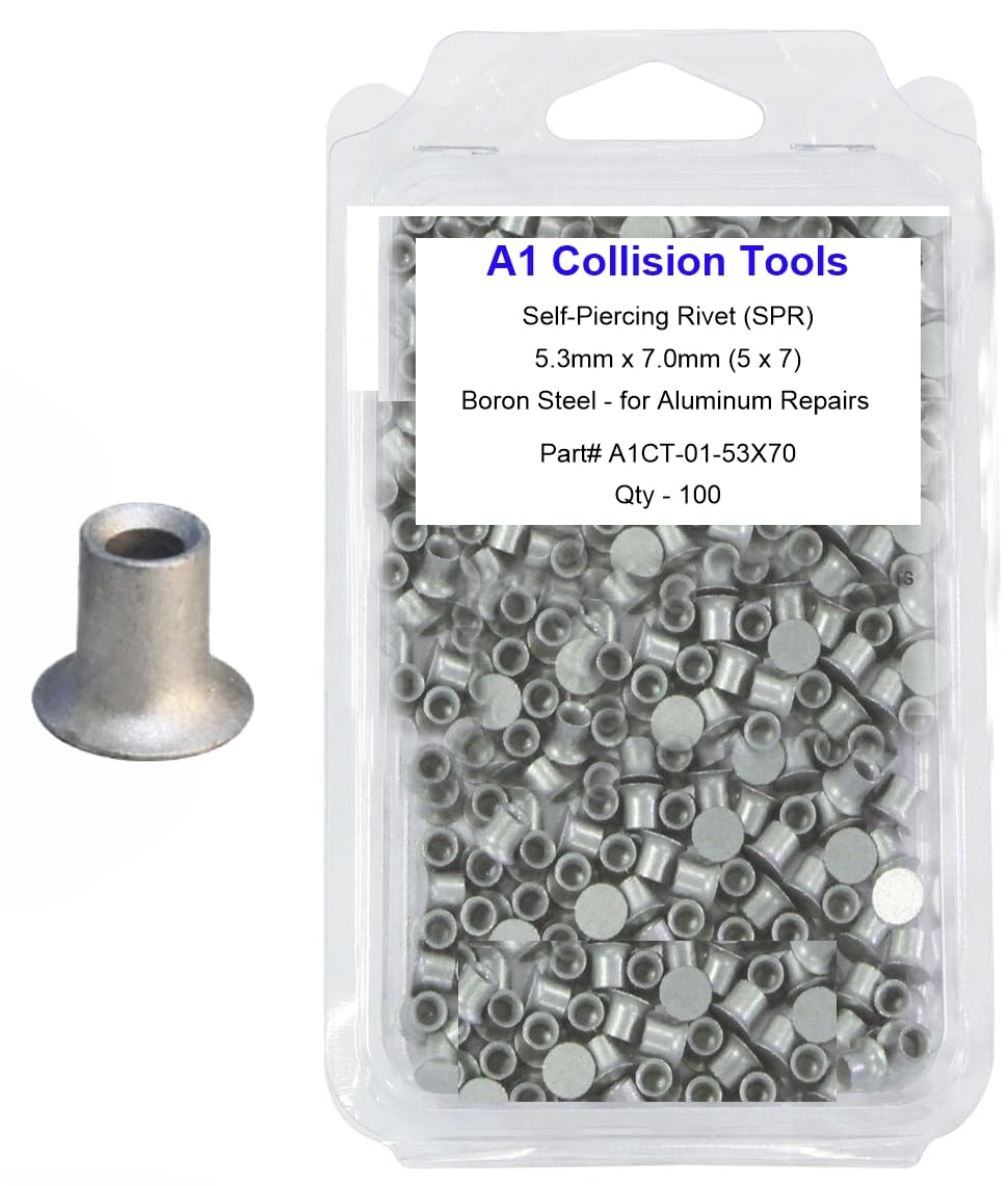 Self-Piercing Rivets (SPR), 5.3mm x 7.0mm (5x7), 100-Pack