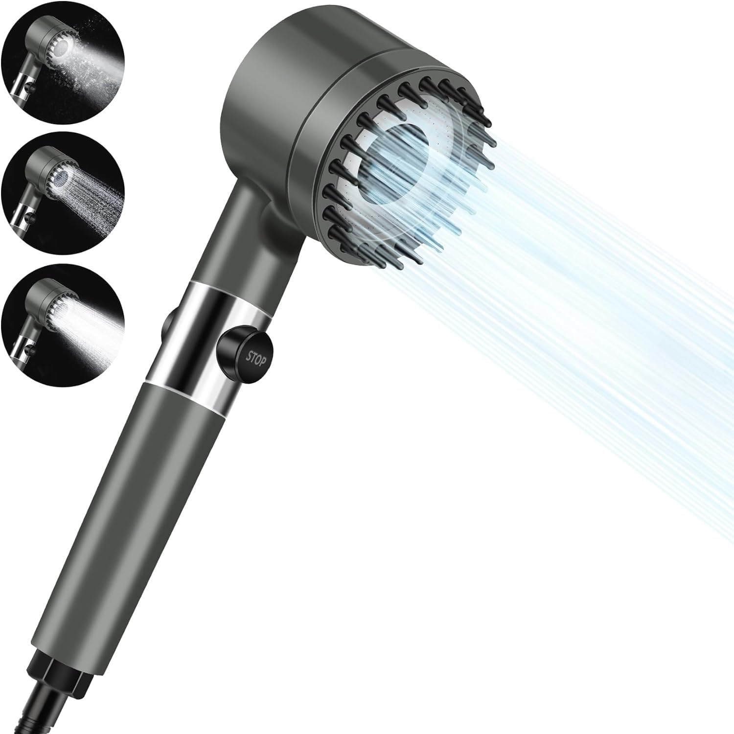 iLaa Handheld Shower Head Set - multifunctional massage shower Filter High Pressure Shower Head High Flow Hand Held Showerhead