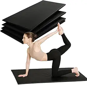 Colchonete Multifuncional para Exercícios, Espuma Alta Densidade, Impermeável, P/Yoga Academia Fitness, Tapete P/Treinamento, Compacto e Resistente