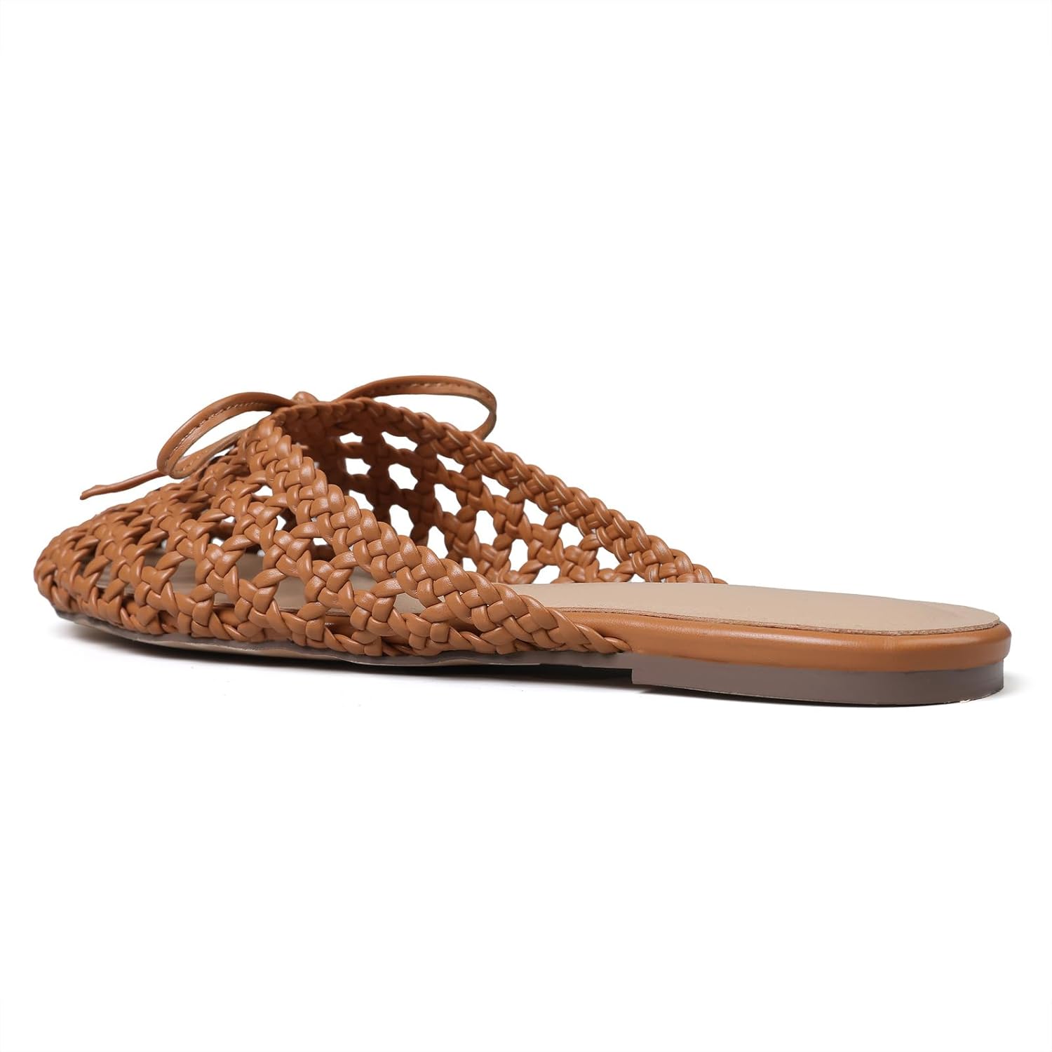 Women's Mesh Mules Breathable Slip-On Net Flats Lightweight Mesh Ballet Flats for Women for Casual Or Indoor Wear