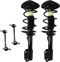 Vista 13 de Detroit Axle - Kit de puntales delanteros para Volvo C30 C70 S40 V50, 2 puntales muelle helicoidal 2 estabilizador, barra estabilizadora, enlaces