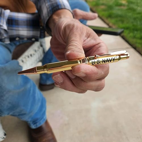 Miniatura 3 de Bolígrafo Twist de la Marina de los Estados Unidos, latón pulido