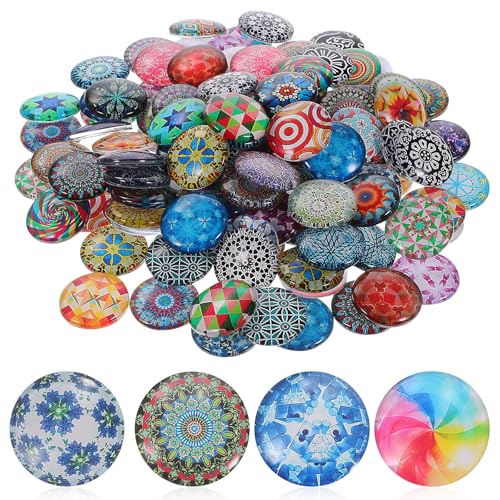 Cabochons en verre 25 mm pour personnaliser vos porte-clés et bijoux faits main