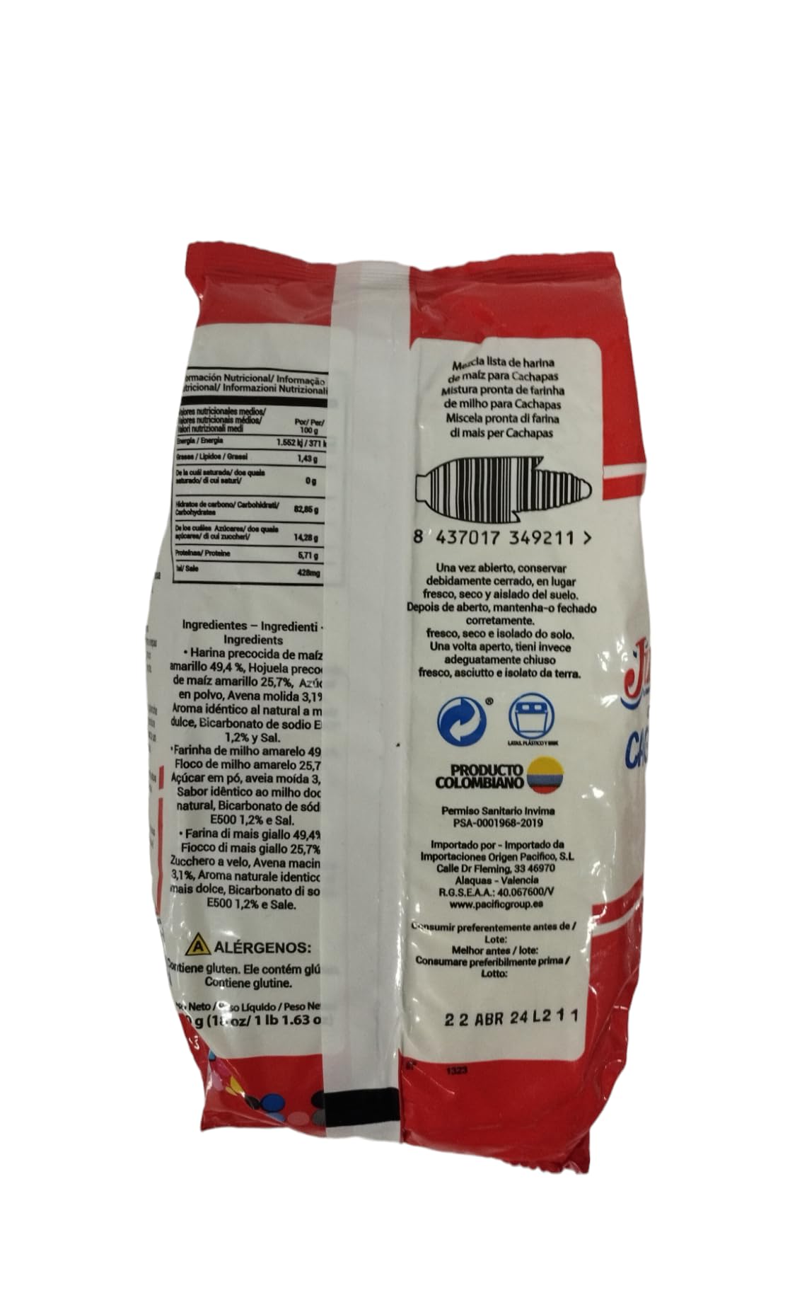 Harina Para Cachapas Juana 500g Mezcla lista de Maíz
