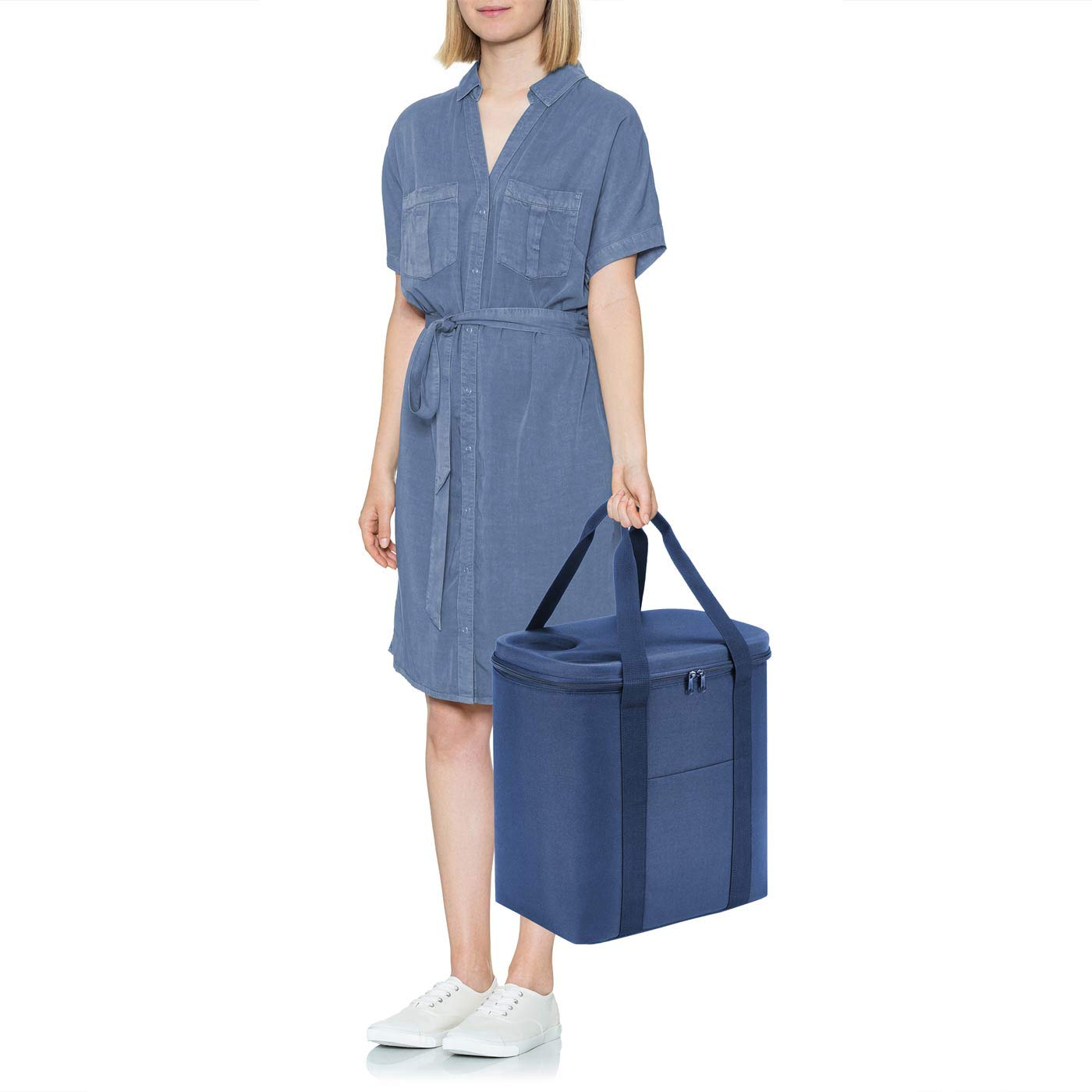 reisenthel coolerbag XL - XL Kühltasche aus hochwertigem Polyestergewebe Ideal für das Picknick, den Einkauf und unterwegs, Couleur:blau