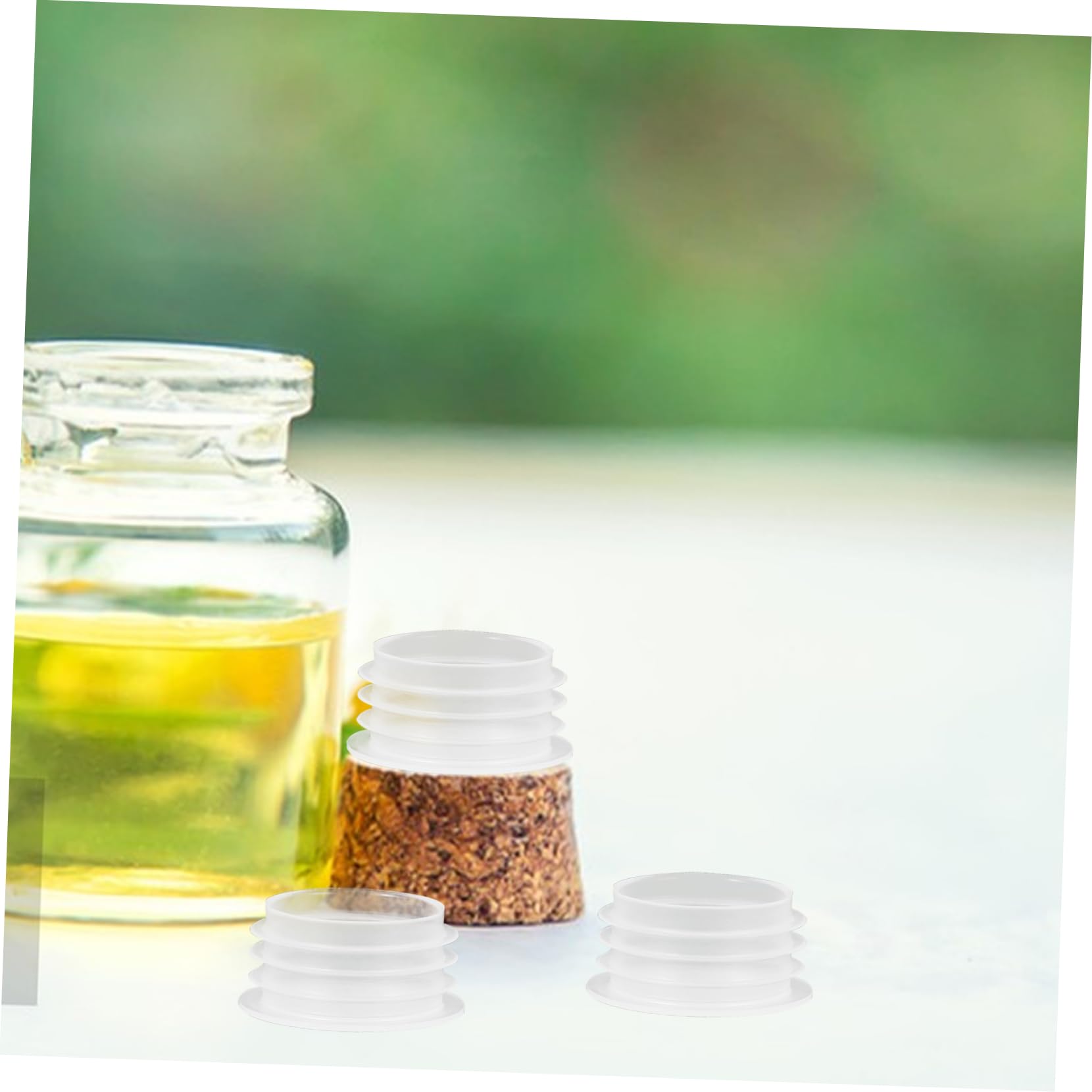 CIYODO Cork Caps for Water Bottle Lids 100pcs Hole Plugs for Salt Pepper Replacement Stoppers