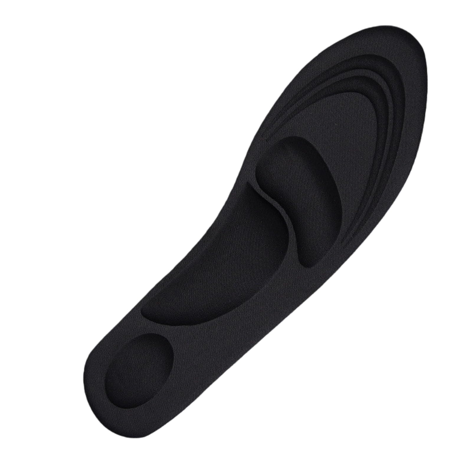 CJFBDFC Plantar Fasciitis Insoles 4d Memory Foam Sport Insoles, Arch Support Shoe Inserts, Cushioning Anti-slip For Men Women, Breathable Comfort Sneakers Work Running-35-39 Black