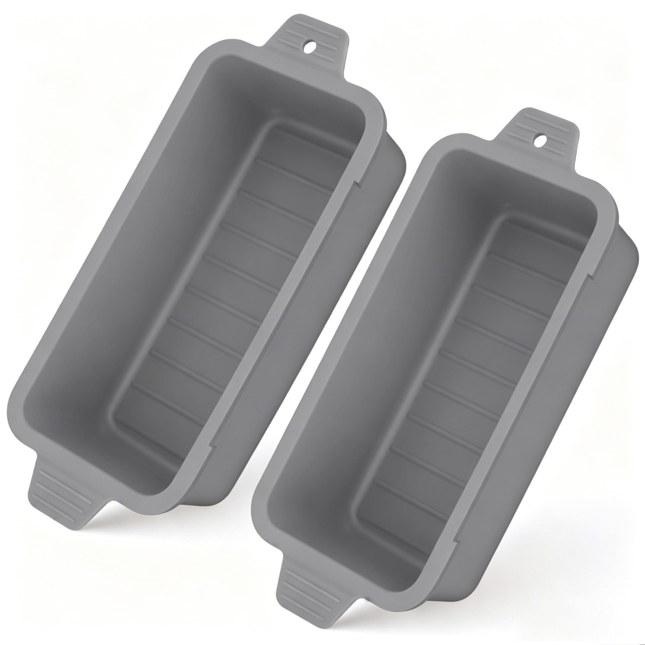 Tapallmy 2 Pcs Griddle Grease Cup Liners Reusable Silicone Grill Grease Catcher Bbq Drip Pan Griddle Accessories (gray)