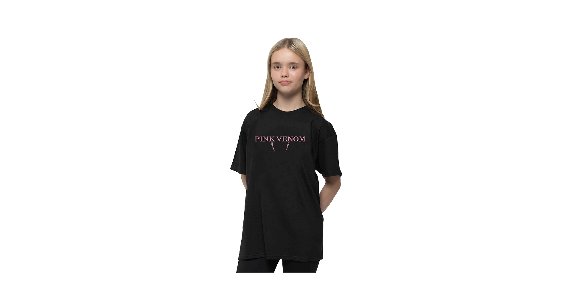 Amazon.com: BLACKPINK T Shirt Pink Venom Band Logo Official