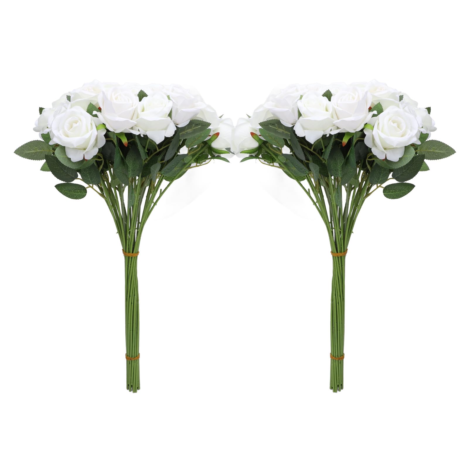 Rose Artificiali, 50 Pezzi di Rose Finte Realistiche con Steli Lunghi 50,5 Cm, Fiori di Seta Artificiale per la Decorazione di Feste di Matrimonio in Casa e Ufficio Manutenzione Facile Uso