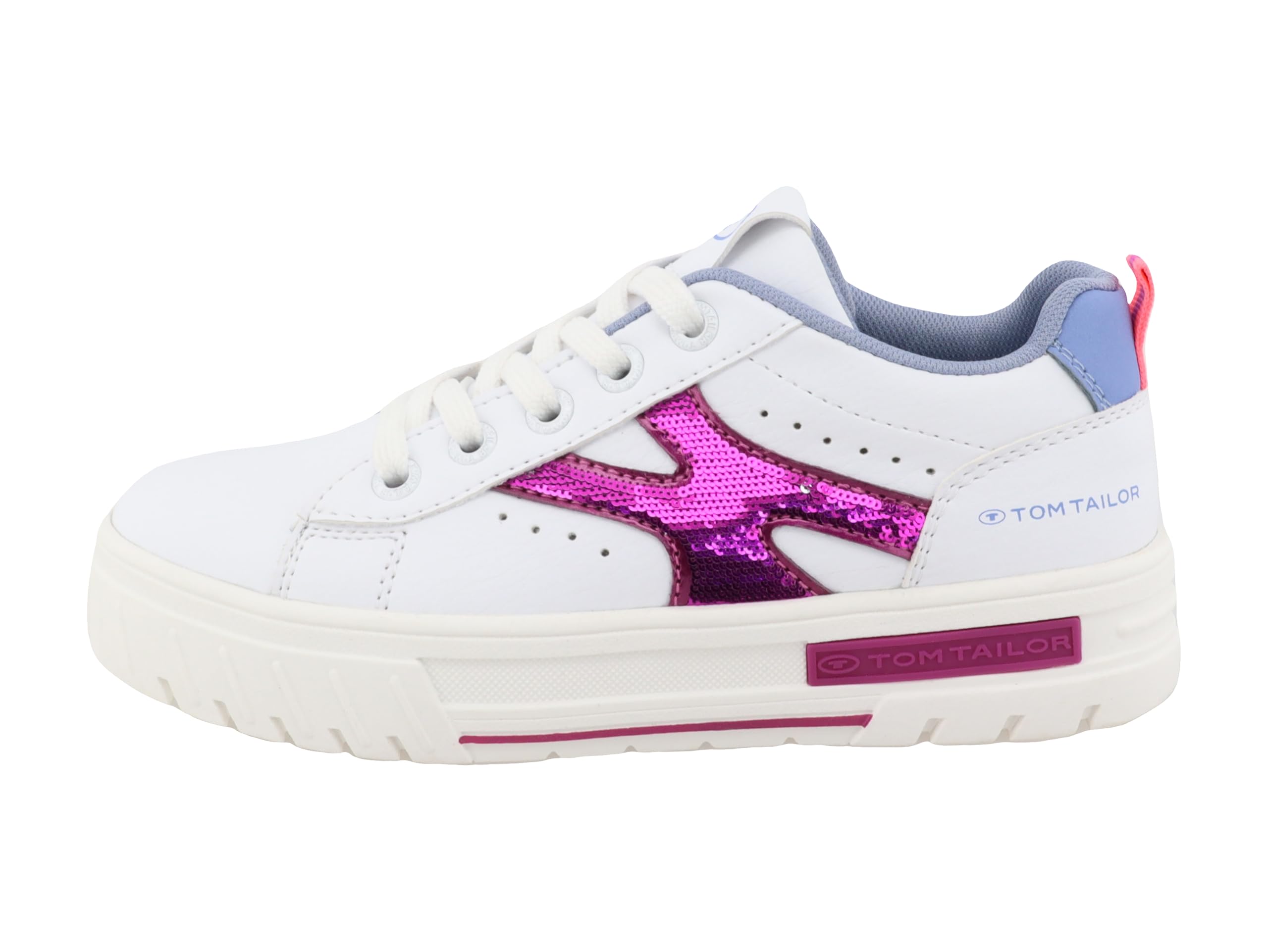 TOM TAILOR 7470040003 Trainers, White, 36 EU, White, 3 UK