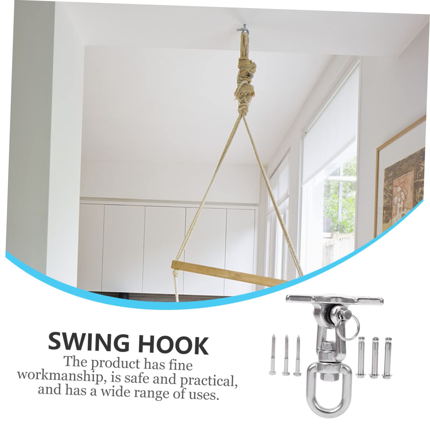Schaukel Befestigung Haken Outdoor Indoor Schaukelhaken Für Schaukel Stuhl Hängematten Mit Hoher Tragfähigkeit Aus Edelstahl Für Sandsäcke Und Fitnessgeräte