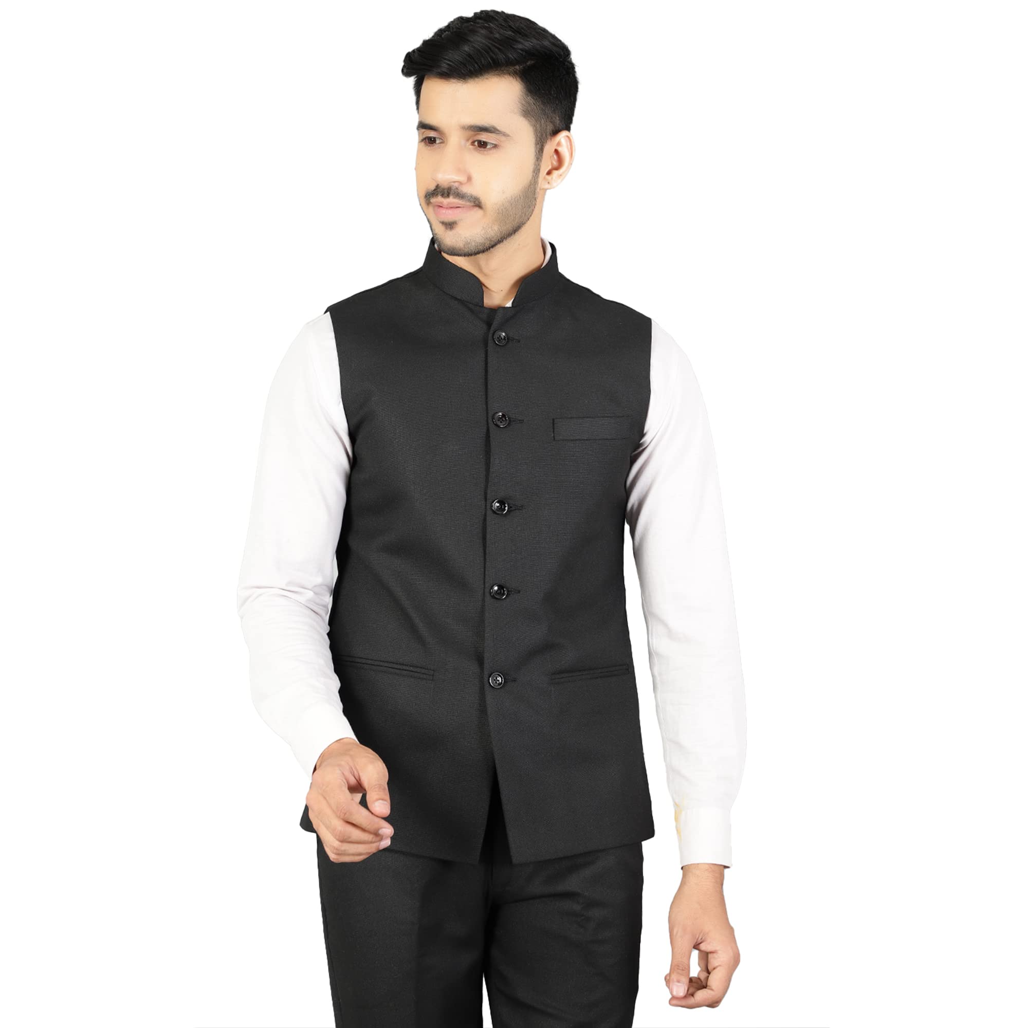 wintage Mens Polyester Cotton Plain Vest and Trouser Set-picture-14