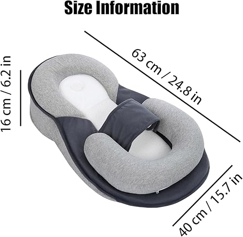 Miniatura 7 de Almohada de cuña de cuna para recién nacido, almohada de cuña ajustable para tumbona perfecta para reducir la escupidura