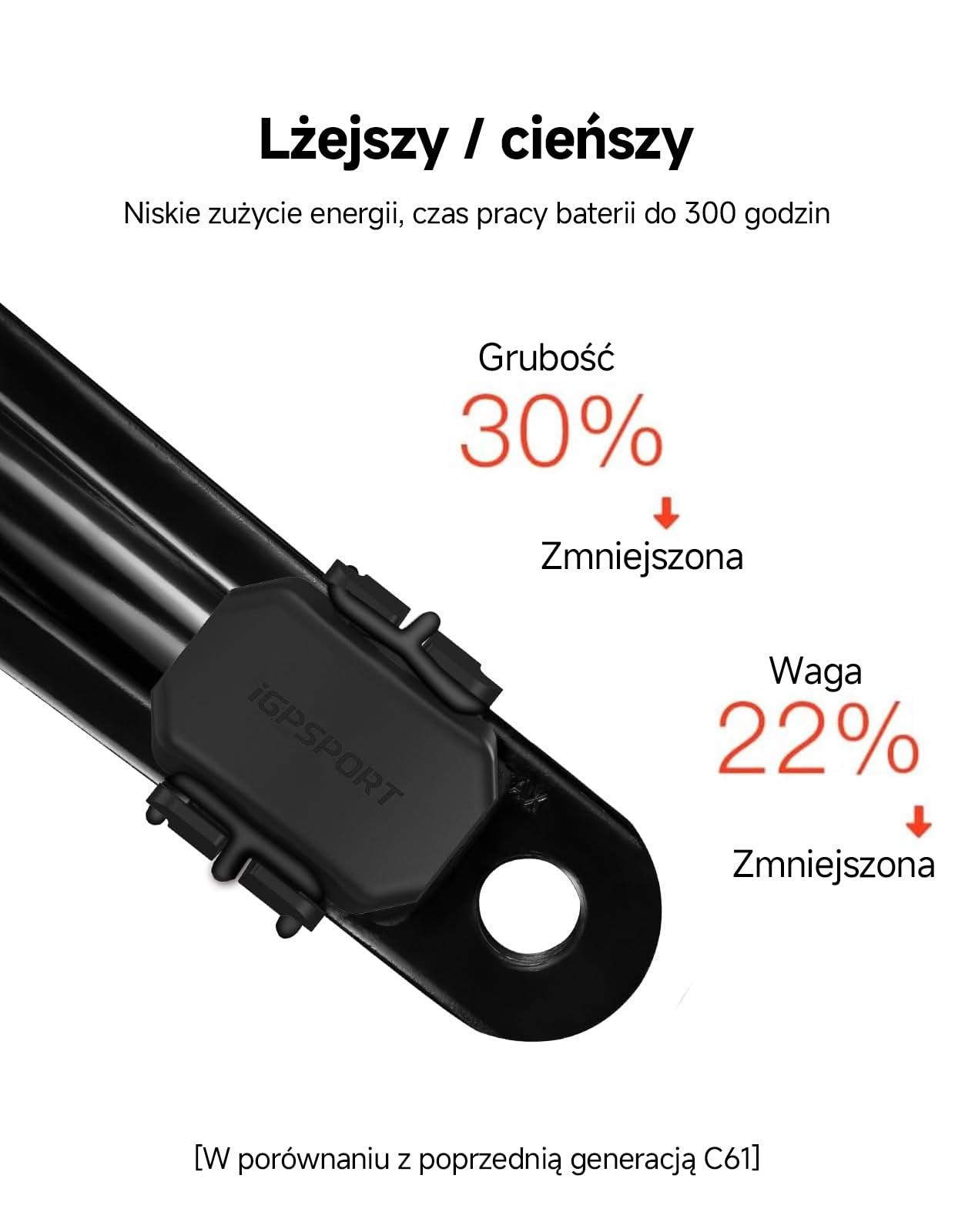 iGPSPORT CAD70/SPD70 Czujnik kadencji prędkości Ant+ Bluetooth Czujnik rowerowy Czujnik rowerowy IP67, wodoodporny, kompatybilny z komputerem rowerowym GPS