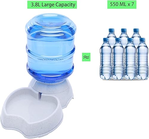 Miniatura 9 de Comedero automático para mascotas y dispensador de alimentos para perros, gatos, sin BPA, repuesto por gravedad, autoalimentación para mascotas