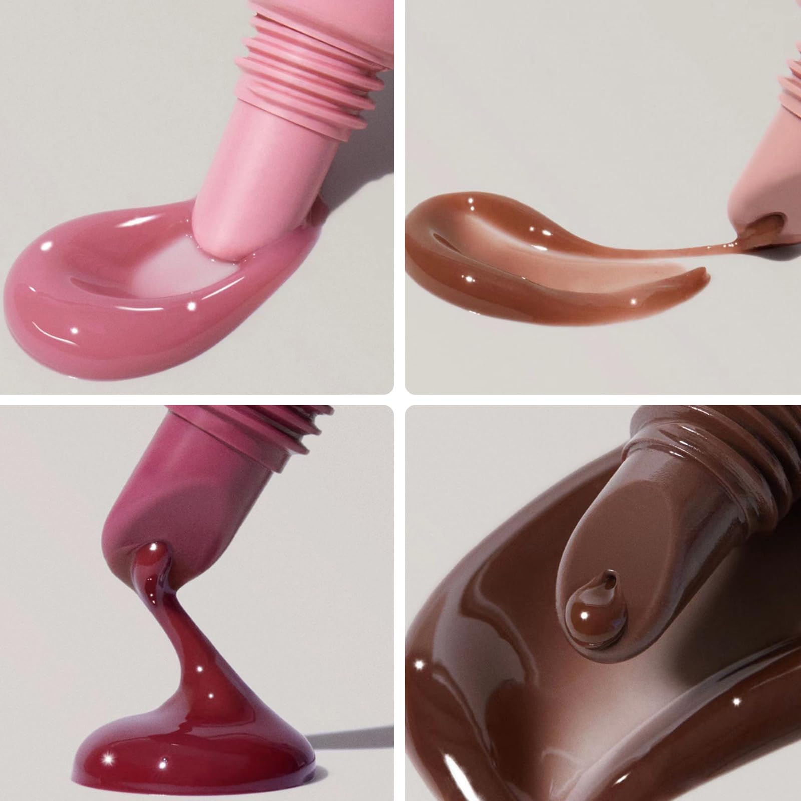 Mrettick 5 Colors Hydrating Lip Gloss, Shiny Jelly Lip Plumping Lip Balms - Image 2