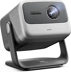 JMGO N1S Infinity Projetor Laser Triplo 4K com Wi-Fi Bluetooth, 2450 Lúmens ISO, 1600:1, Netflix GTV, Auto Foco 360° em Tempo Real, Tela 300", HDR10, Dolby Digital Plus, Portátil para Casa e Exterior