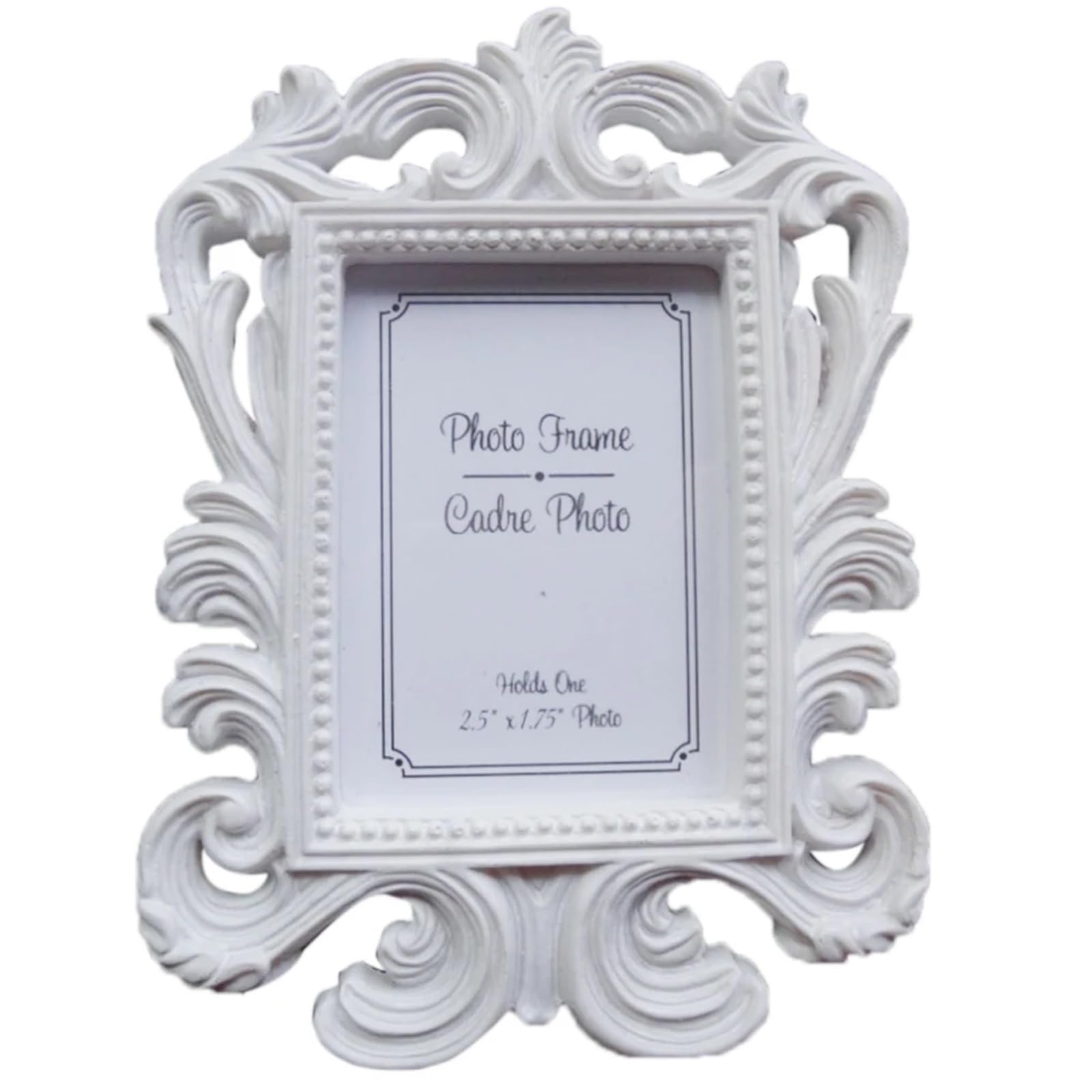 DAJGRHE Photo Frame 1PC Retro Photo Frame For Wedding Party Family Home Decor Picture Desktop(White)