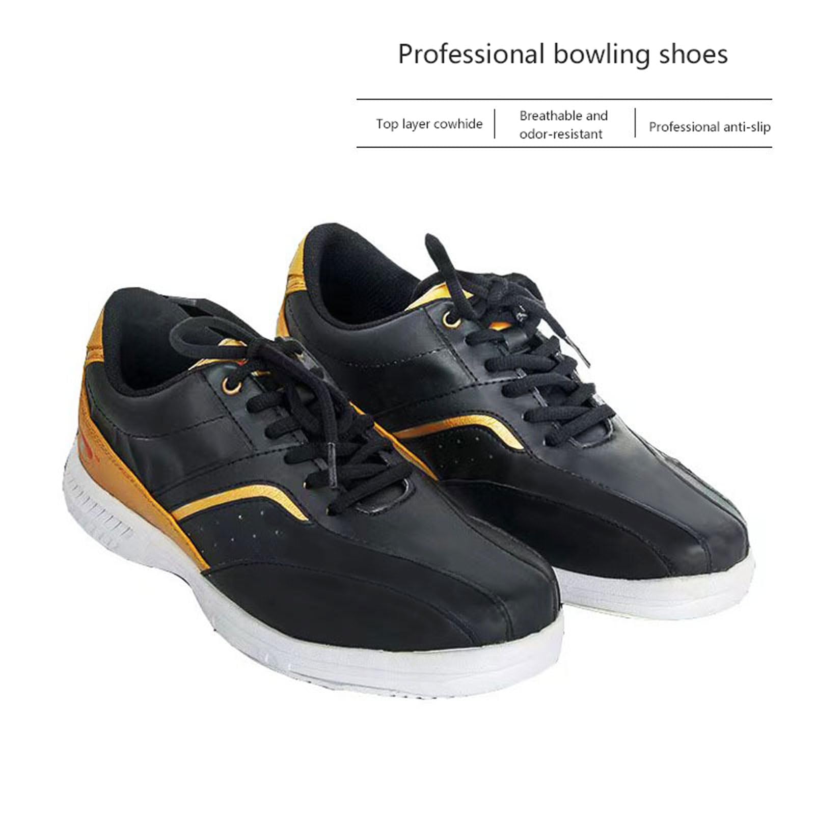 Scarpe da Bowling Uomo,Scarpe da Bowling da Uomo per Adulti,Scarpe da Bocce in Pelle,Scarpe da Bowling da Uomo Moda,Scarpe Sportive Moderne,Leggero E Traspirante,per Uso Interno ed Esterno