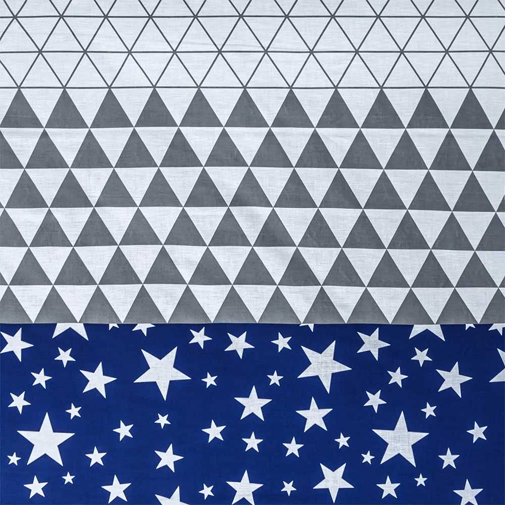 Funda Nordica TRIANGLE AZUL cama de 135 50% ALGODÓN - 50% POLIESTER