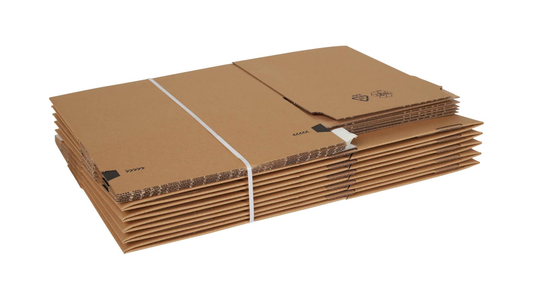 170x Automatikbodenkarton Automatikkarton Hermes Paket S 265 x 205 x 172 mm Selbstklebestreifen Braun 260 x 200 x 160 mm (Innenmaß), Blitzbodenkarton