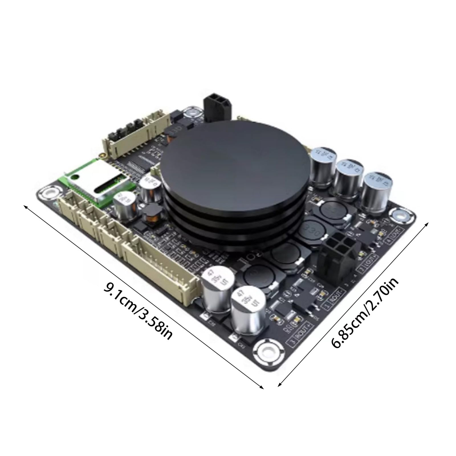 Modulo amplificatore digitale classe D, 2 x 50 W, doppio canale per un suono chiaro e potente per la tecnica di registrazione in studio, modulo amplificatore portatile
