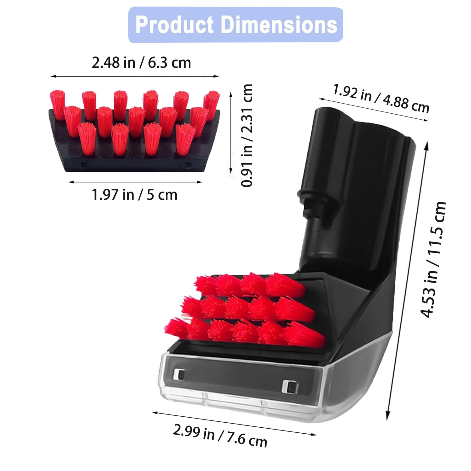 1400B - Cepillo de limpieza de piezas de repuesto para Bissell 1400B, 1400W, 2290A, 2458, 3194, herramienta de limpieza multiusos, cabezal de cepillo de repuesto, cepillo antimanchas robusto para
